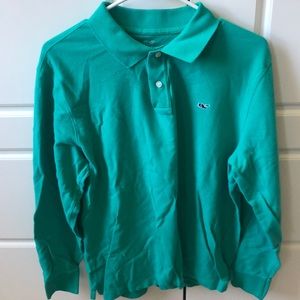 Vineyard Vines Green Men’s Long-Sleeve Polo Shirt